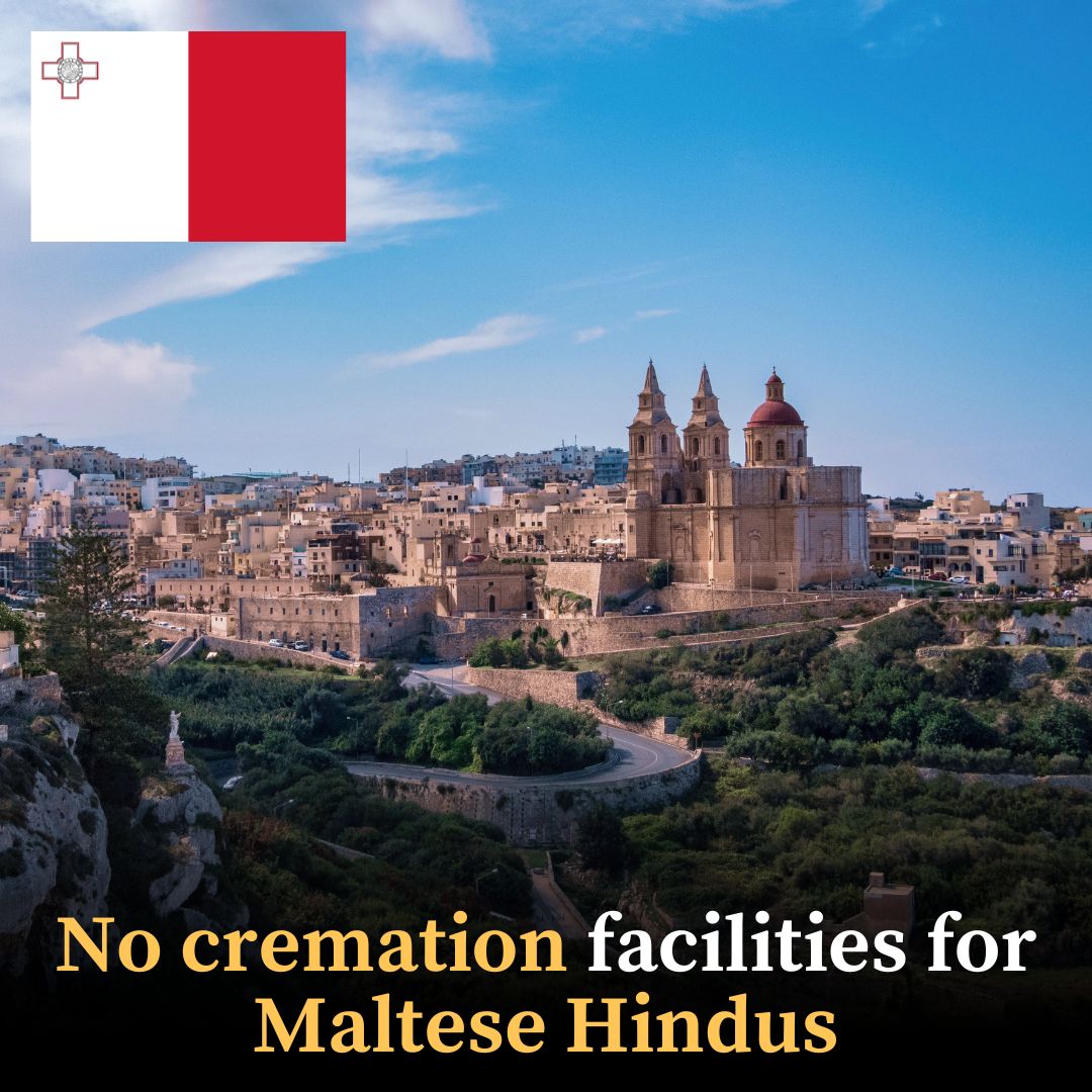 No cremation facilities for Maltese Hindus