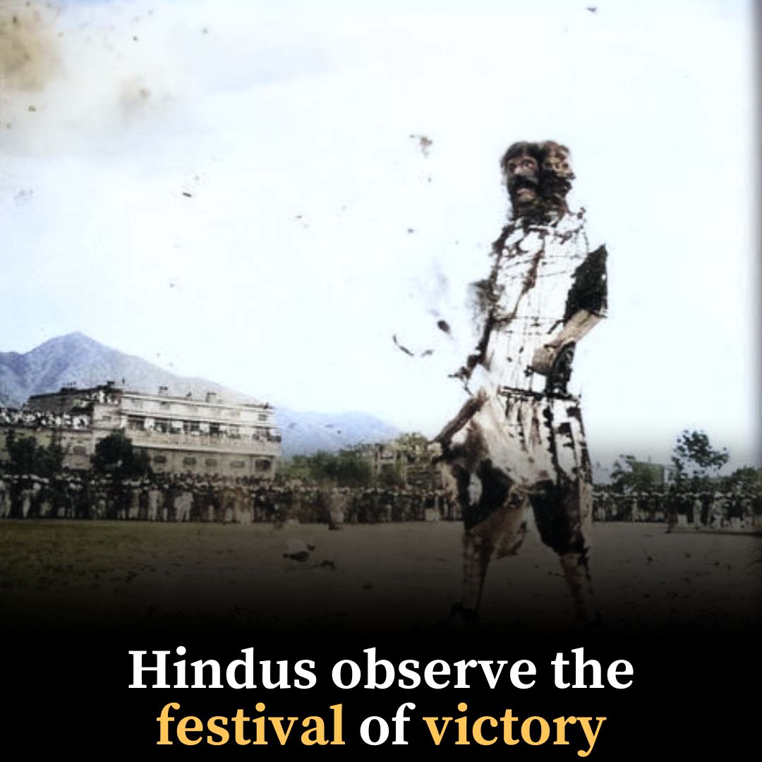 Hindus observe the festival of victory