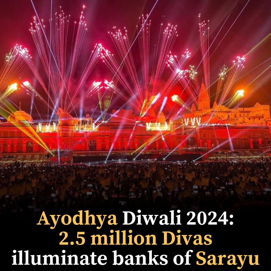 Ayodhya Diwali 2024: 2.5 million Divas illuminate banks of Sarayu