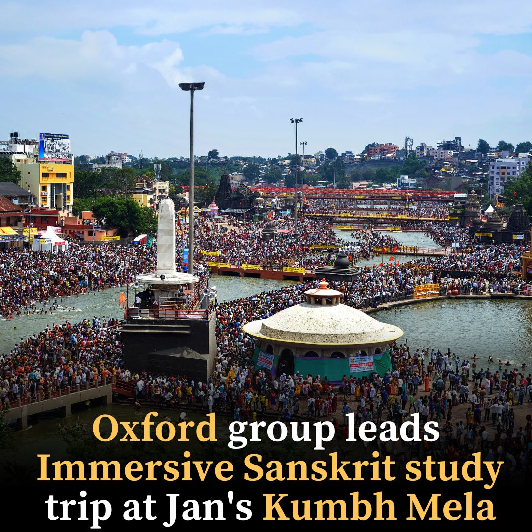 Oxford group leads Immersive Sanskrit study trip at Jan’s Kumbh Mela