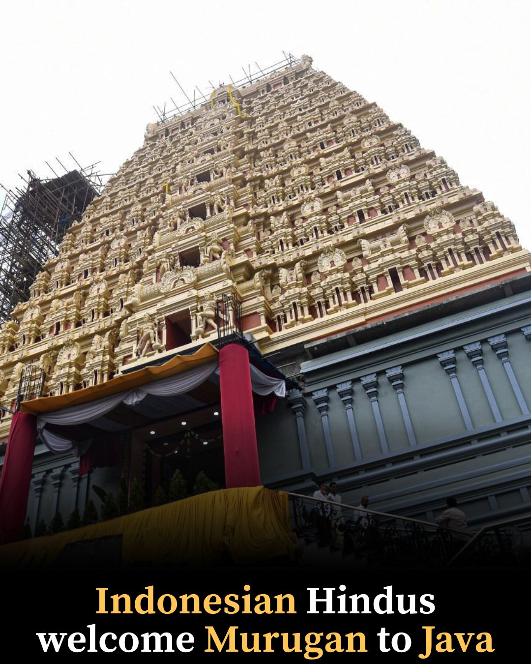 Indonesian Hindus welcome Murugan to Java